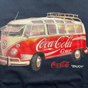 New Short Sleeve T-Shirt "Volkswagen" Black or Dark Navy, Unisex Adult/Kid 17" S